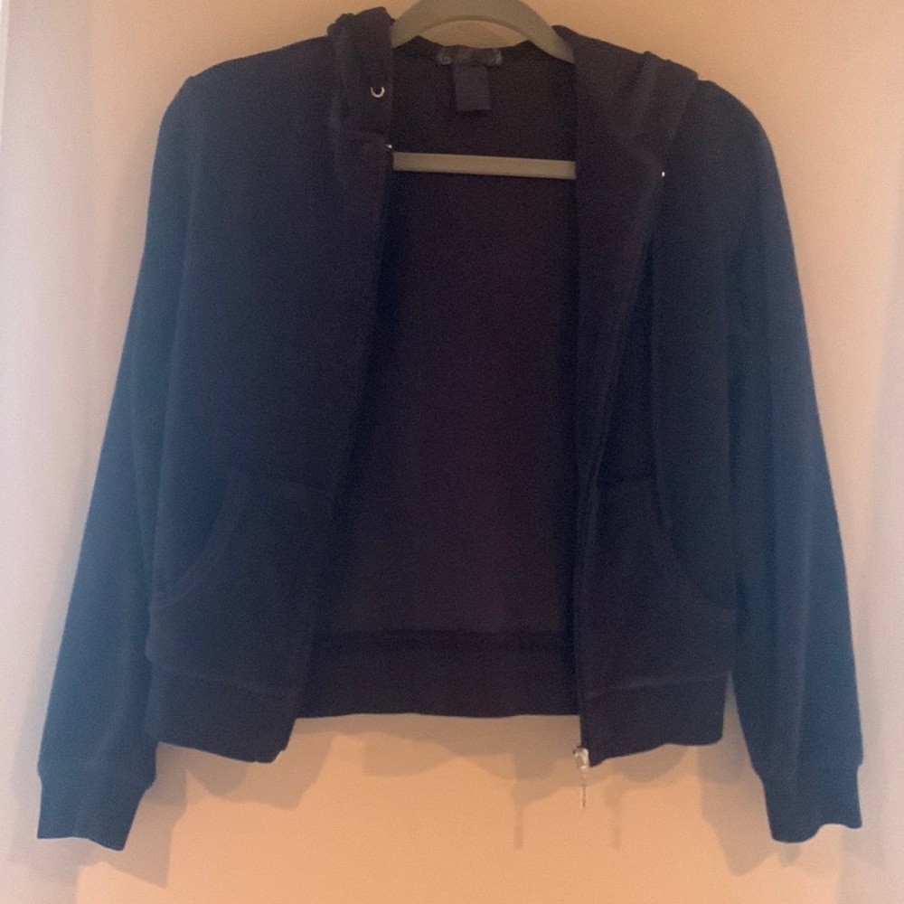 Black zip up hoodie